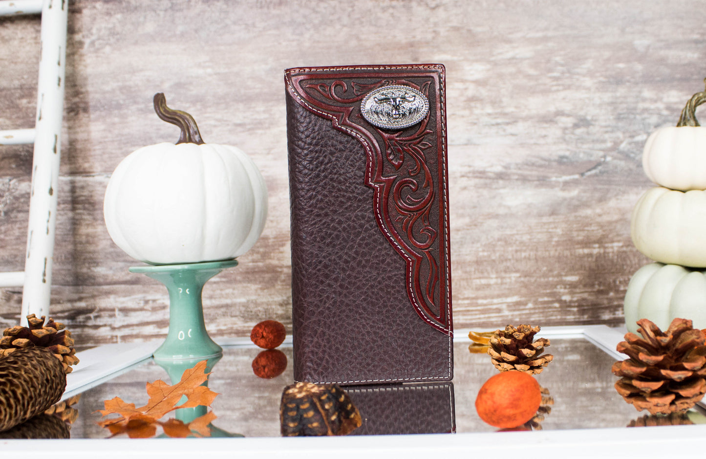 Longhorn Wallet - Genuine Leather