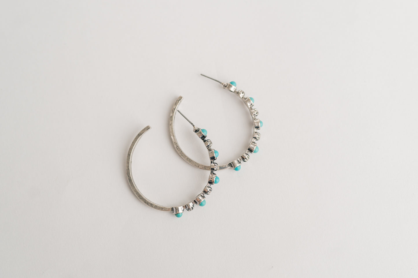 Gitty Up Turquoise Hoops