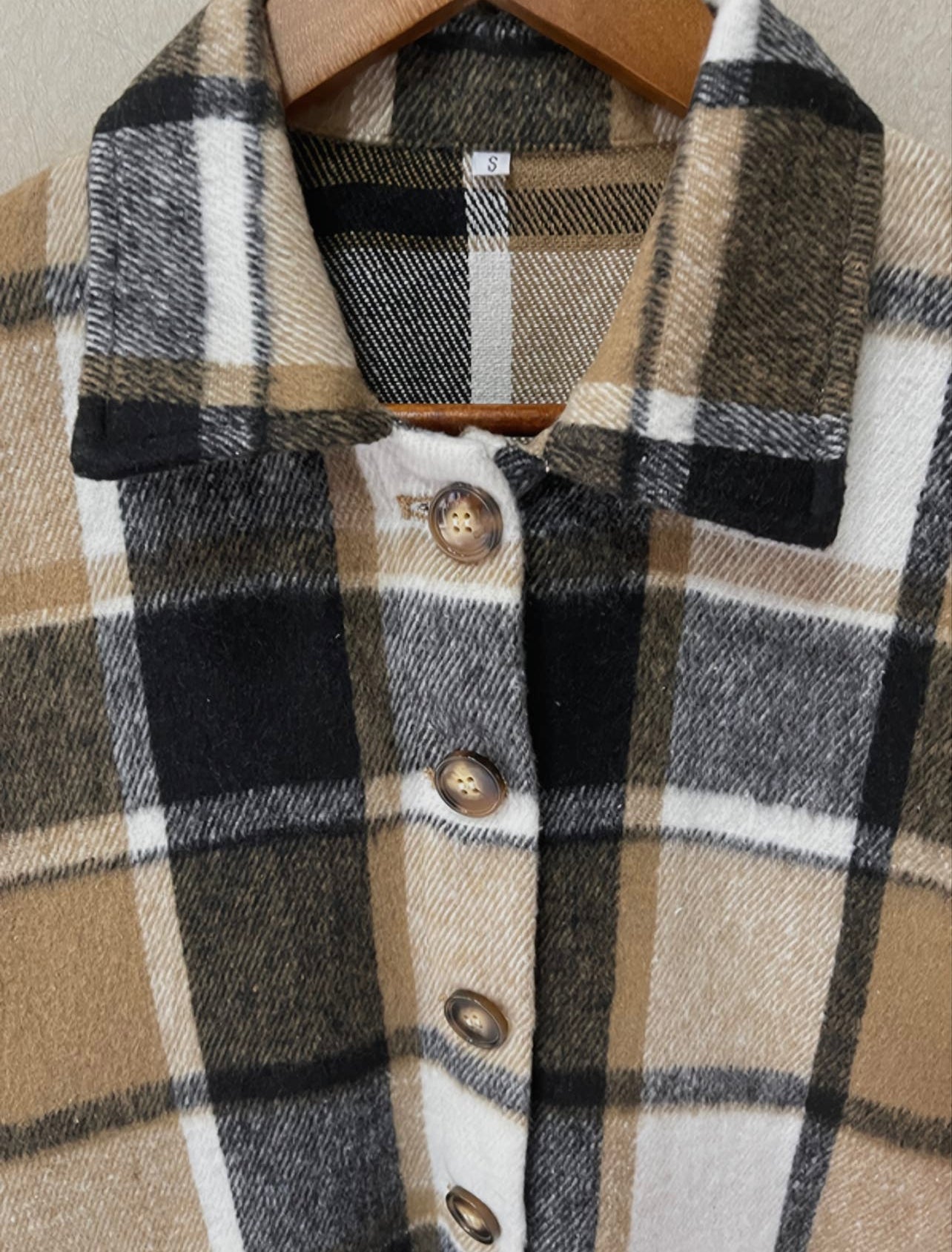 Necessary Neutrals - Plaid Flannel Shacket