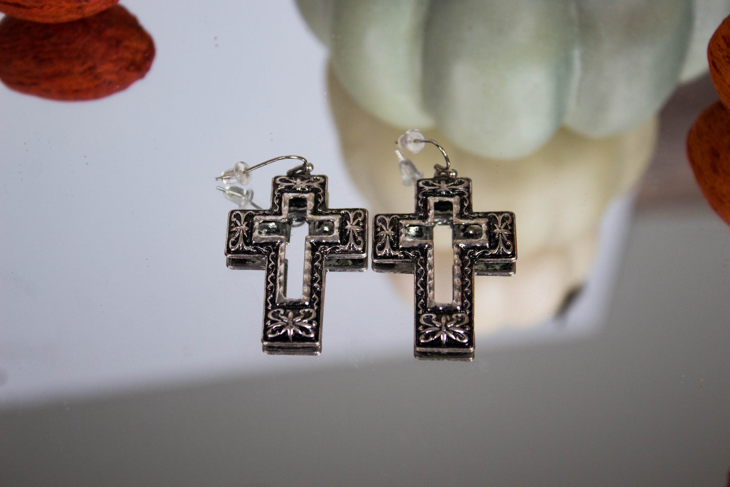 Cowboy Prayers Cross Earrings
