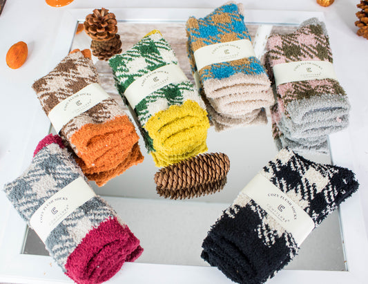 Buffalo Roam - Plaid Mini Crew Socks