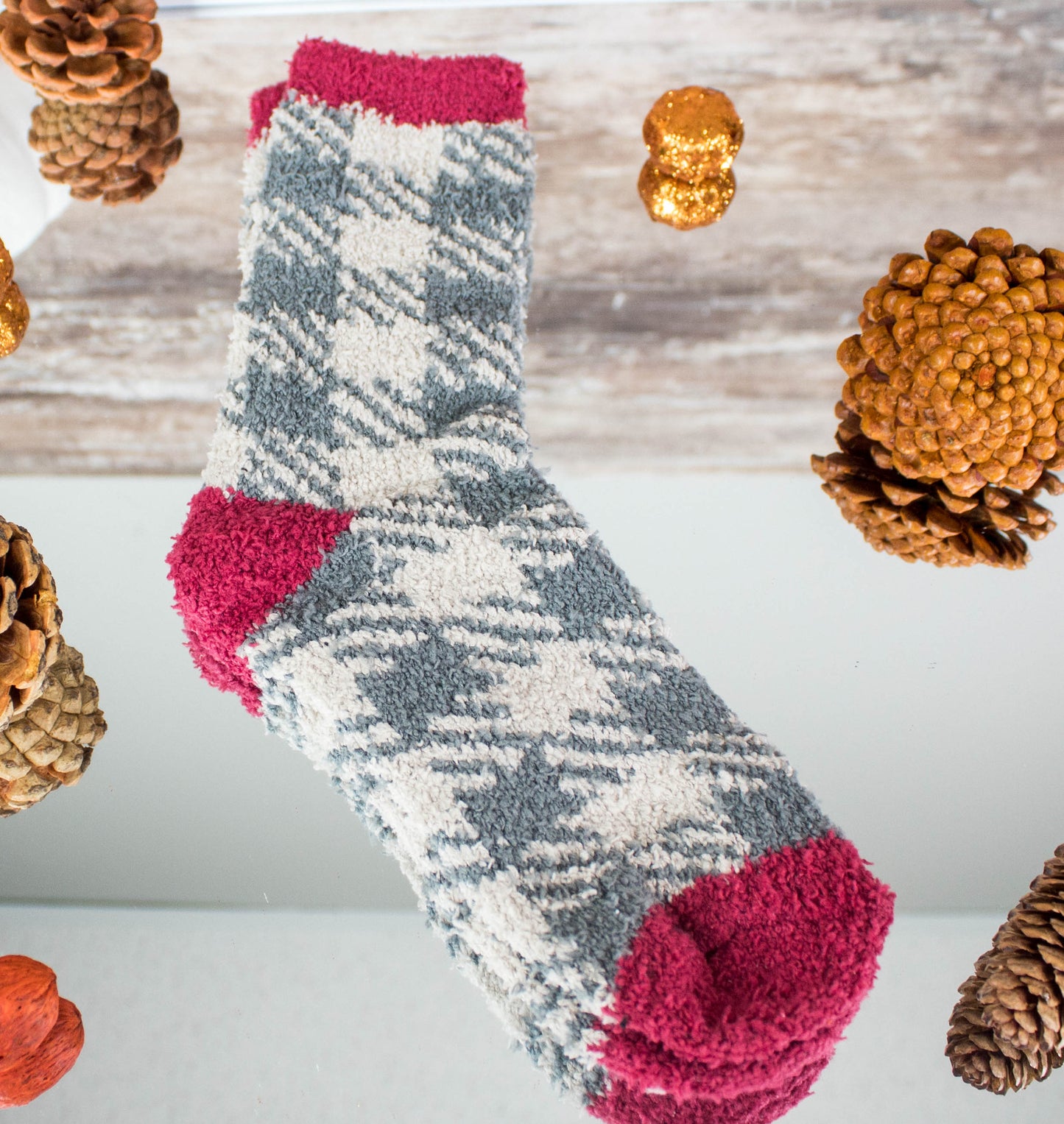 Buffalo Roam - Plaid Mini Crew Socks