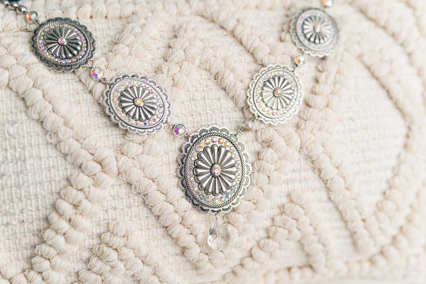 Concho Statement Necklace Set