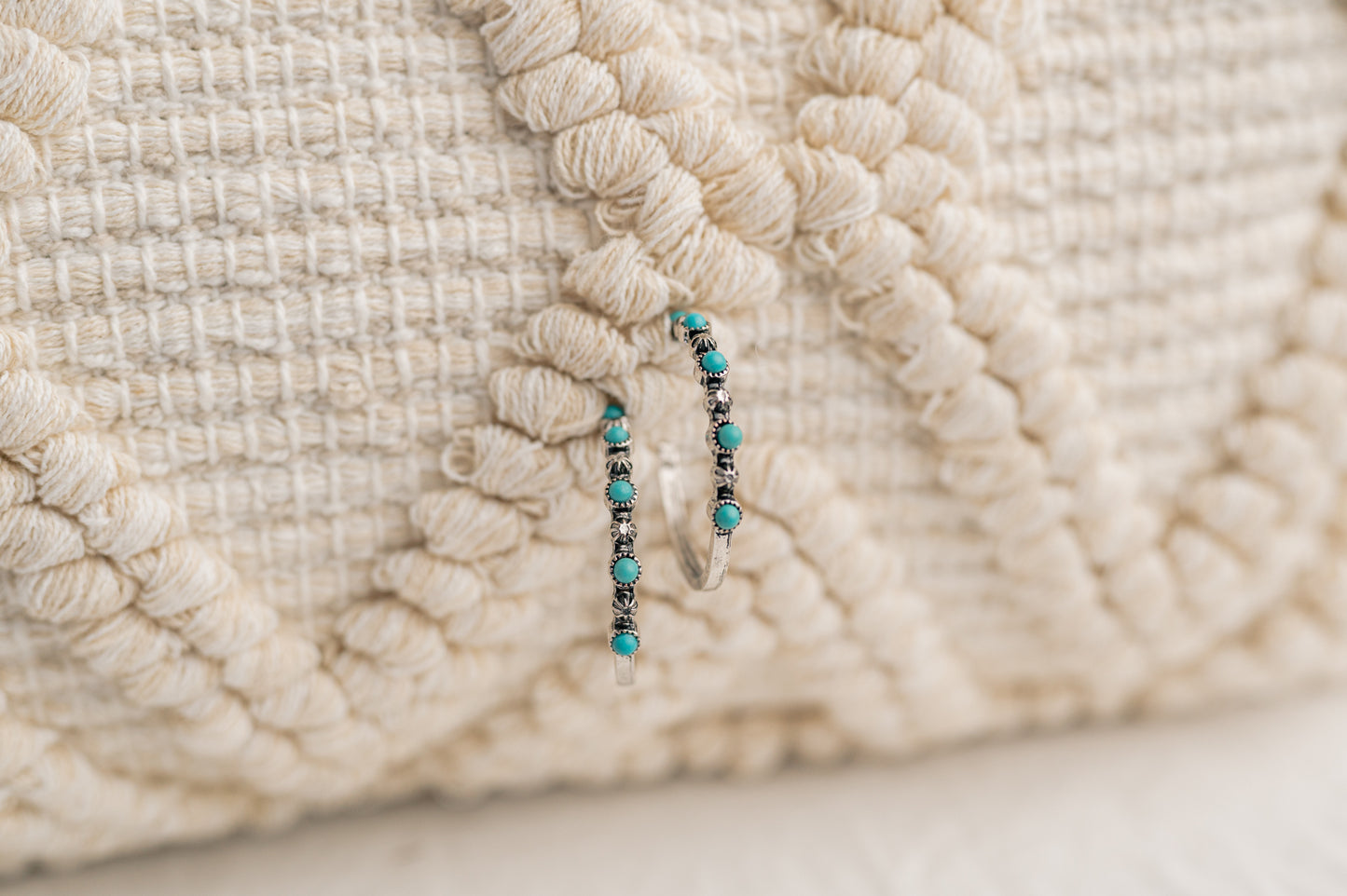 Gitty Up Turquoise Hoops